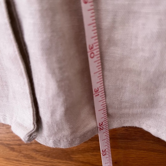 Flax Linen tunic with belt Large Sag Harbor - Picture 5 of 7